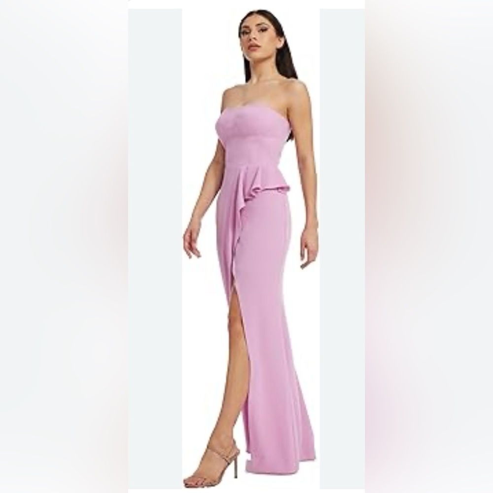 NWOT Dress The Population Pink Elegant Pink Evening Gown- size small - Picture 2 of 6